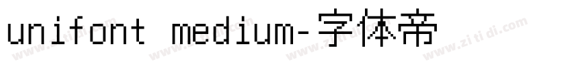 unifont medium字体转换